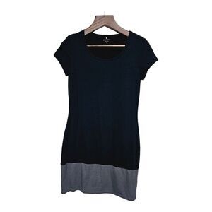 Athleta black T-shirt knit colorblock dress small​